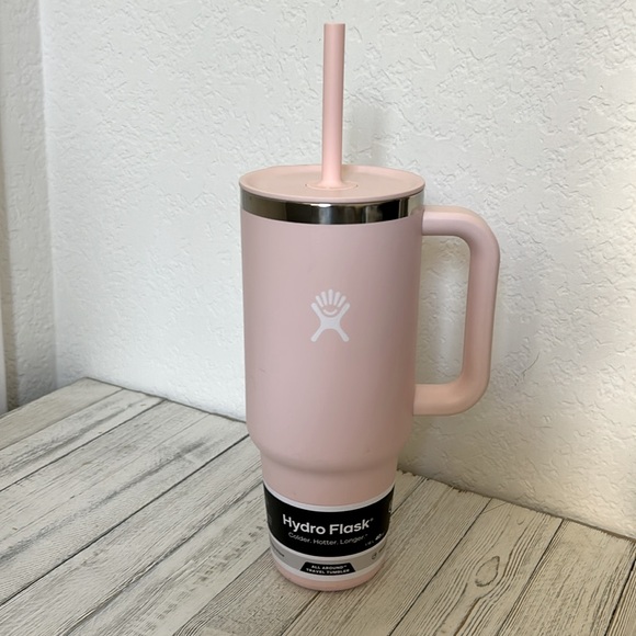 Hydro Flask 40 oz Pink Tumbler with Flexible Straw - Picture 2 of 9